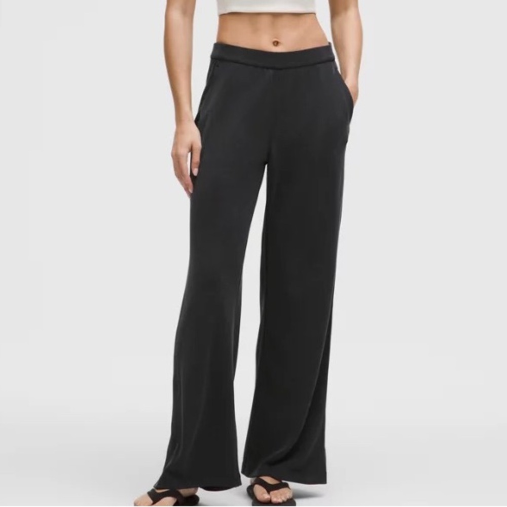 Lululemon Softstreme High-Rise Pique Wide Leg Pants